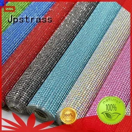 Jpstrass metal rhinestone mesh ribbon customization for party 1