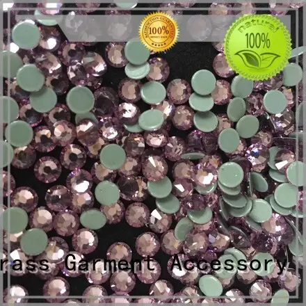 flat hot fix rhinestones wholesale loose amethyst for dress 1