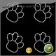 Jpstrass directly rhinestone skull iron on transfer customization for clothes 1