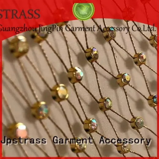 Jpstrass design rhinestone mesh yard for party 1