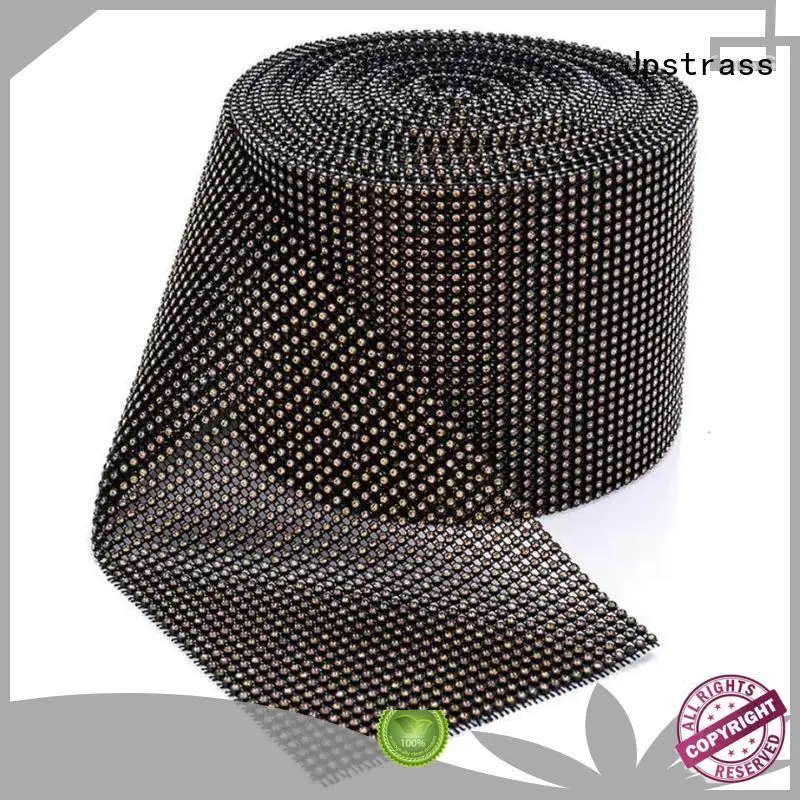 Jpstrass wedding rhinestone mesh roll yard for party 1