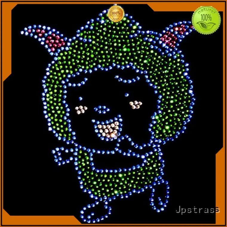 Jpstrass making rhinestone t shirt transfers wholesale for clothes 1
