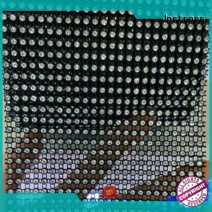 Jpstrass rows rhinestone mesh roll rhinestone for party 1