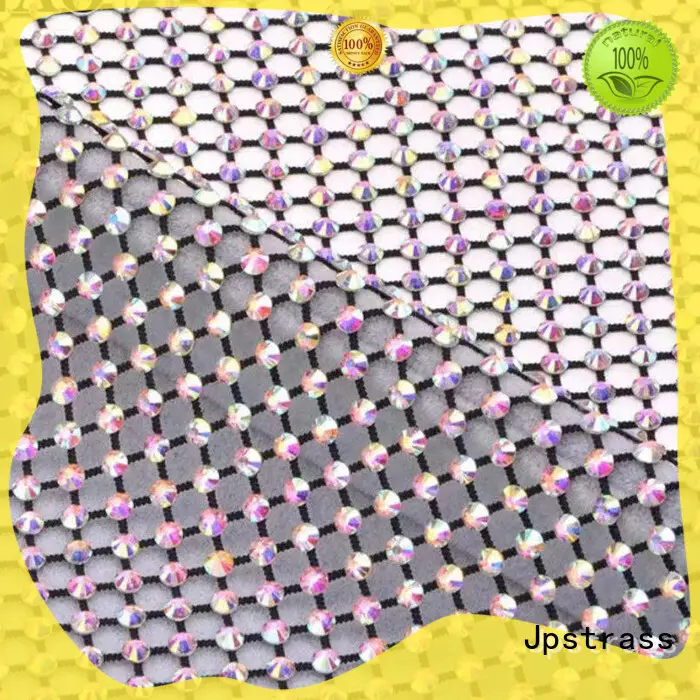 Jpstrass shiny rhinestone mesh wrap supplier for dress 1