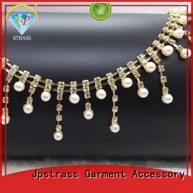 Jpstrass design diamond rhinestone ribbon wrap roll wholesale for clothes 1