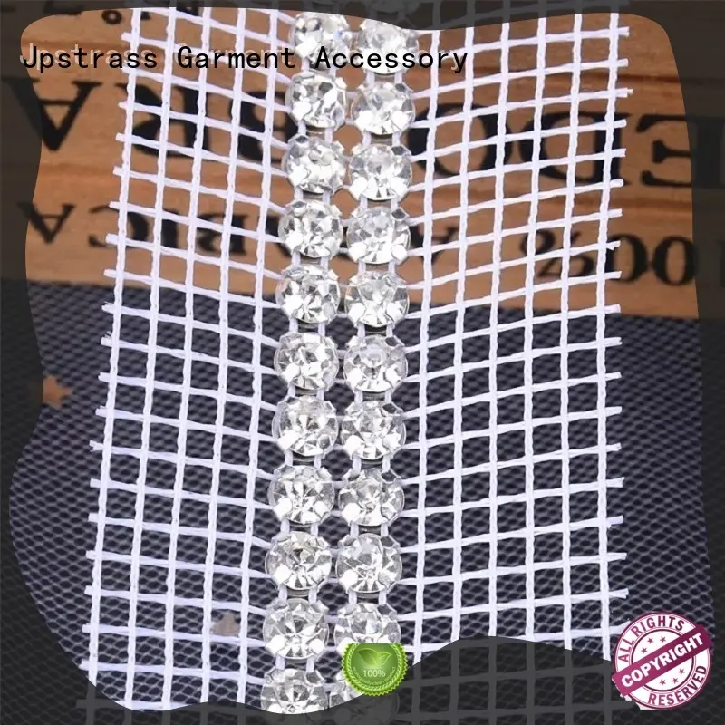 Jpstrass shiny rhinestone mesh wrap manufacturer for dress 1