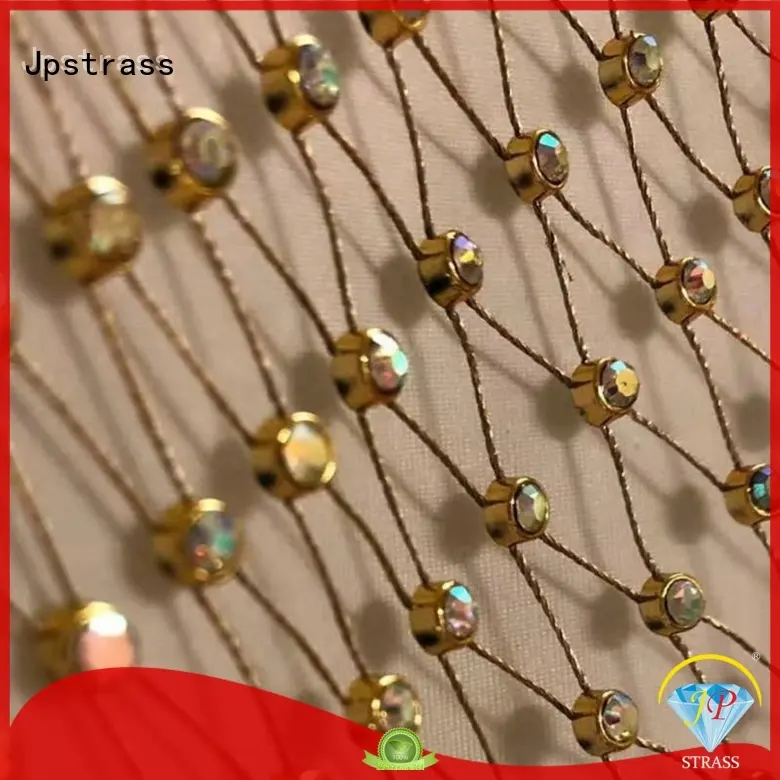 Jpstrass fanshaped rhinestone ribbon supplier for ballroom 1