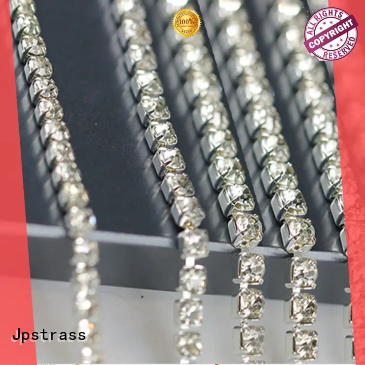 Jpstrass quality rhinestone chain quality for dress 1