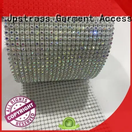 Jpstrass banding diamond rhinestone ribbon wrap roll manufacturer for clothes 1