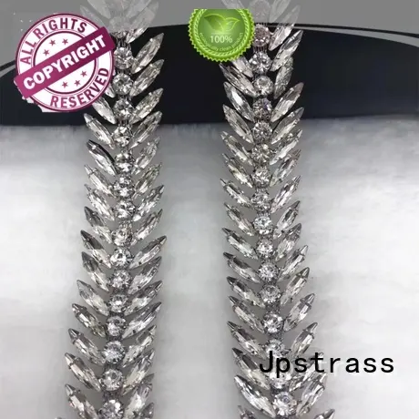 Jpstrass hand diamond rhinestone ribbon wrap roll manufacturer for dress 1