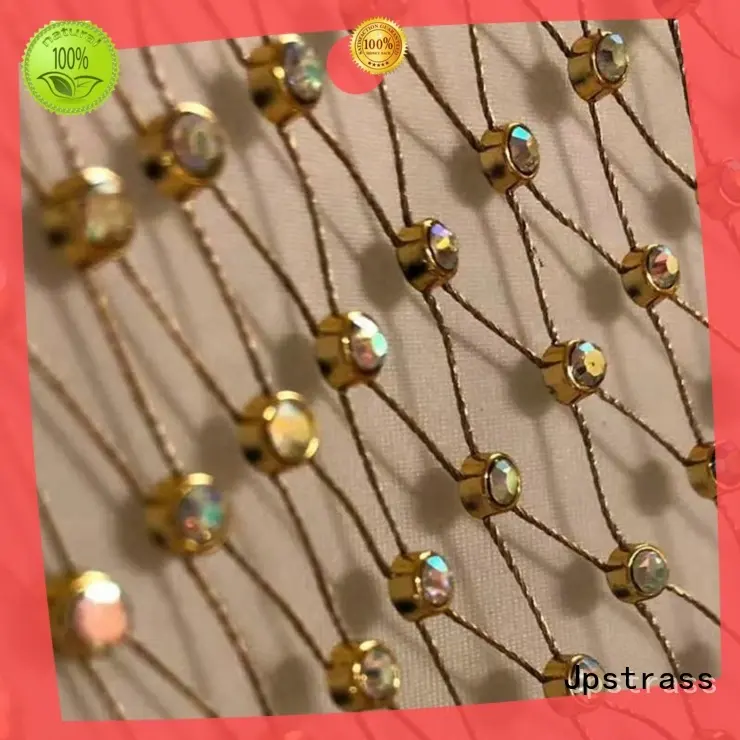 Jpstrass white rhinestone mesh roll customization for ballroom 1