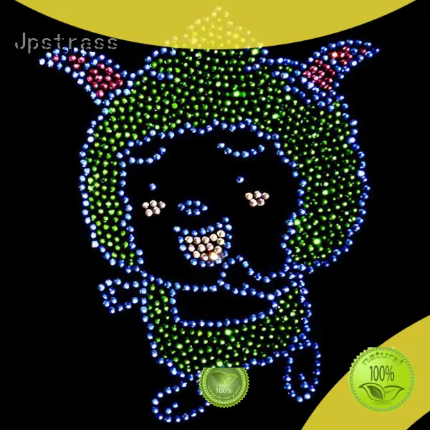 Jpstrass rhythmic custom rhinestone transfers wholesale series for dress 1