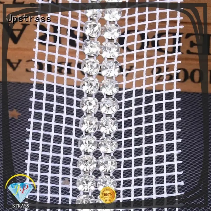 Jpstrass sale hot fix rhinestone mesh yard for clothes 1