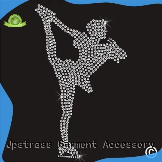 Jpstrass pattern rhinestone football iron on transfers series for ballroom 1