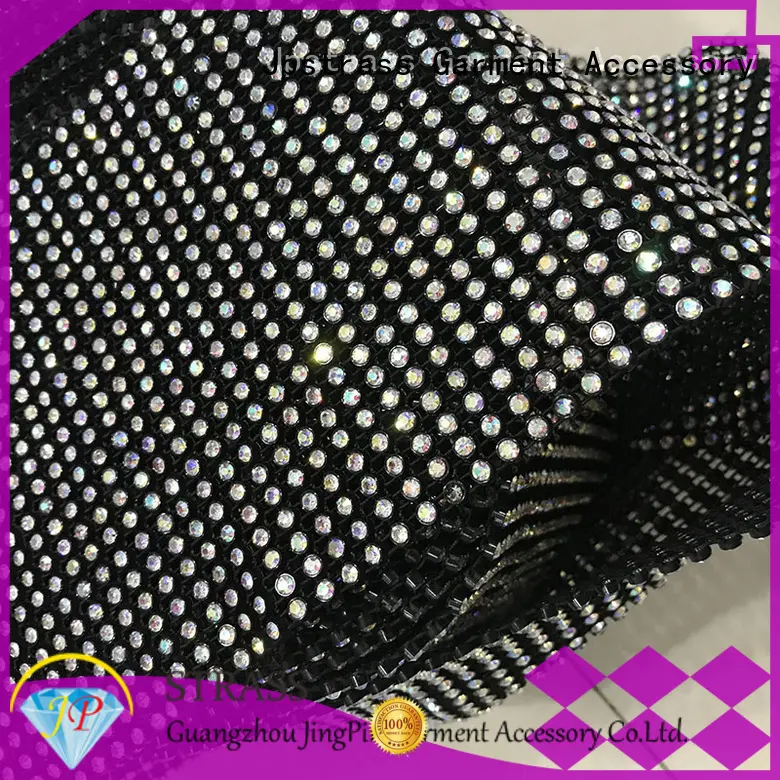 Jpstrass metal diamond mesh wrap roll sparkle rhinestone customization for online 1