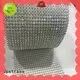 design gold rhinestone mesh roll elastic supplier for party 1