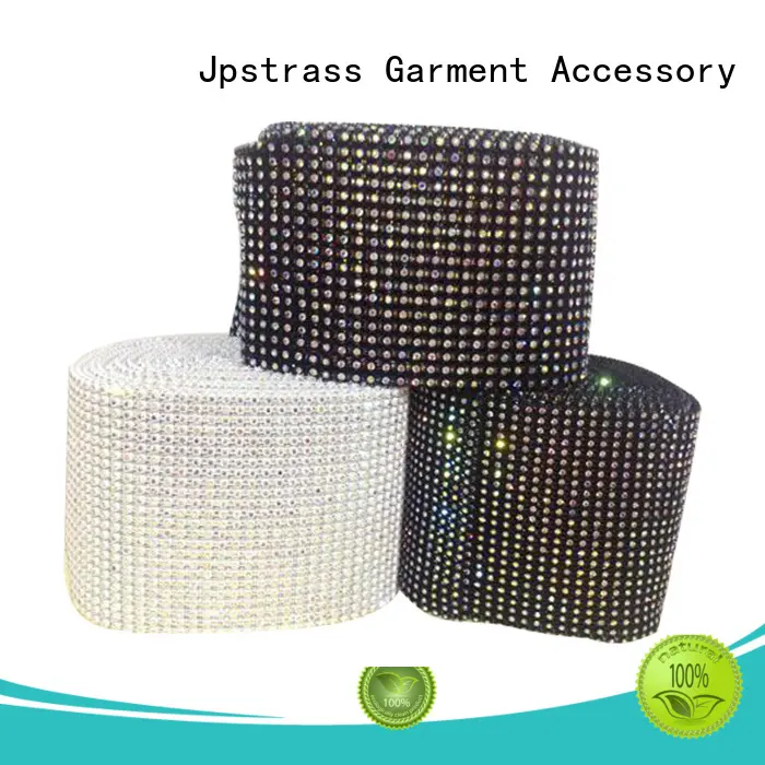 Jpstrass rows rhinestone ribbon manufacturer for clothes 1