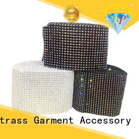 Jpstrass hand rhinestone mesh ribbon series for clothes 1