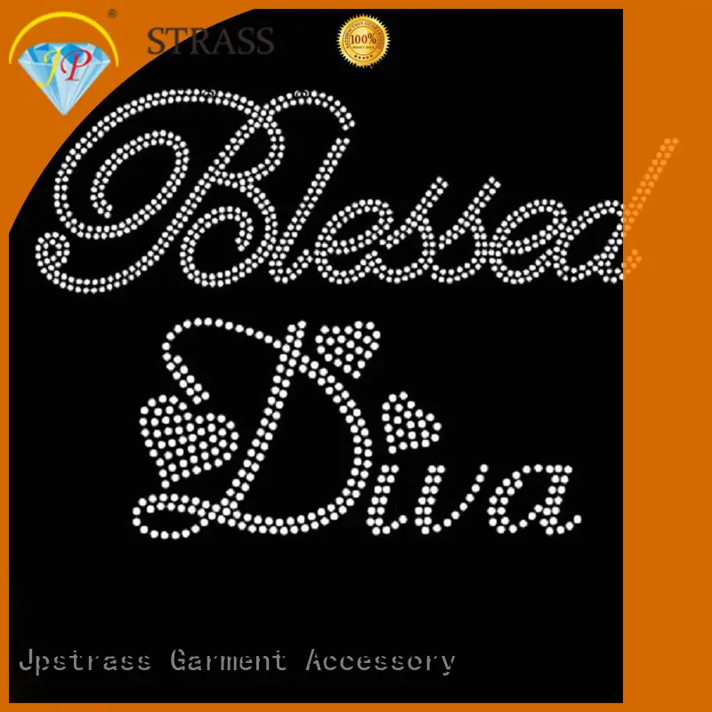 bulk buy rhinestone logo transfers rhythmic factory price for clothes 1