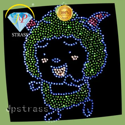 Jpstrass wholesale shopkins rhinestone transfers factory for dress 1