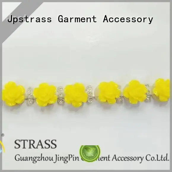 Jpstrass shiny rhinestone ribbon factory for clothes 1