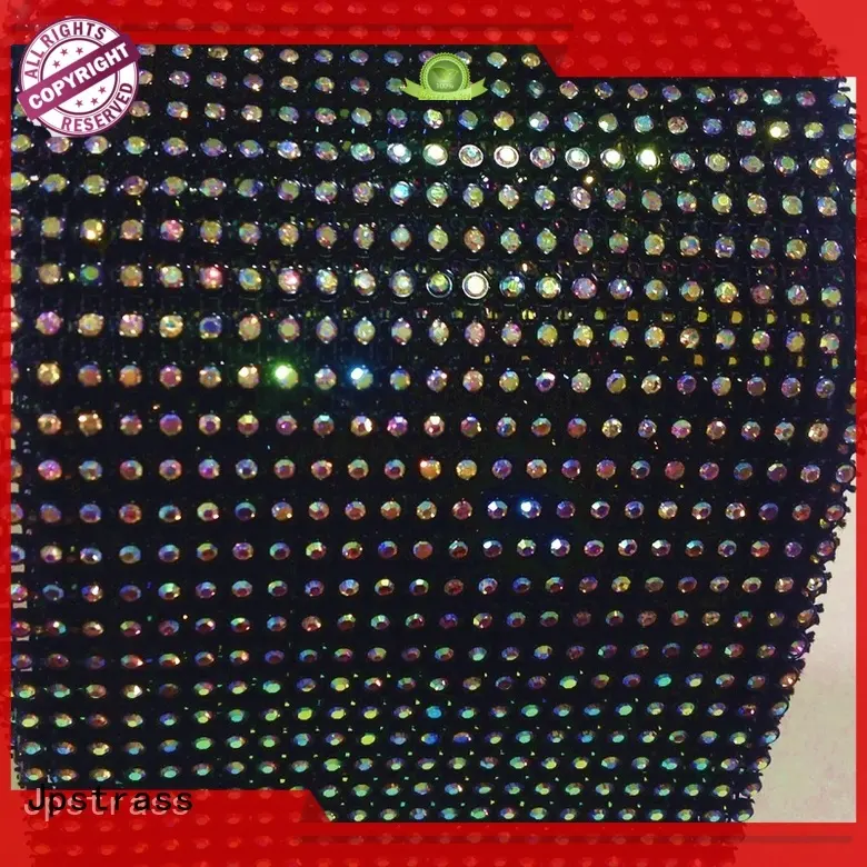 Jpstrass single gold rhinestone mesh roll supplier for online 1