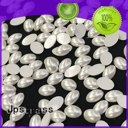 Jpstrass round white flat back pearls factory price for shoes 1