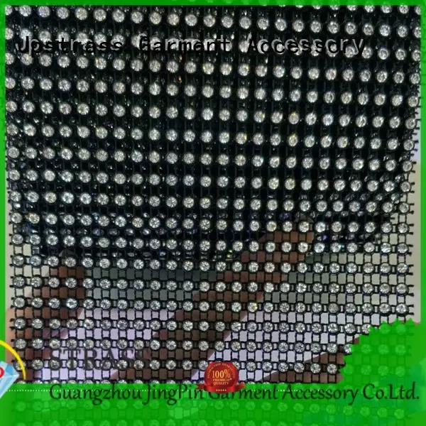 Jpstrass black wholesale rhinestone mesh factory for sale 1