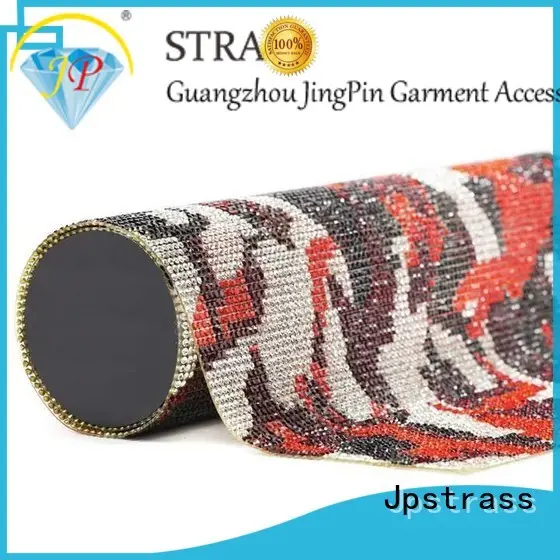 Jpstrass bulk gold rhinestone mesh roll vendor for dress 1