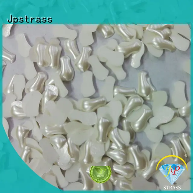 Jpstrass shiny half round pearls business for party 1