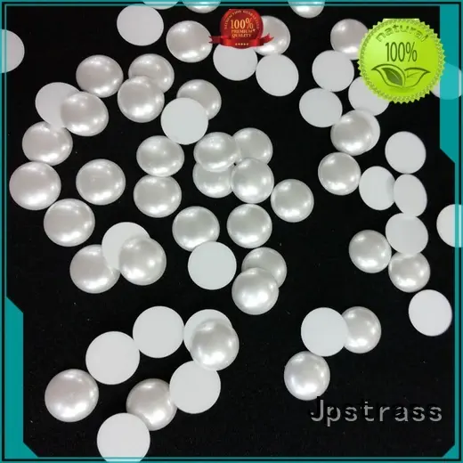 Jpstrass round pearl beads flat back supplier for clothing 1