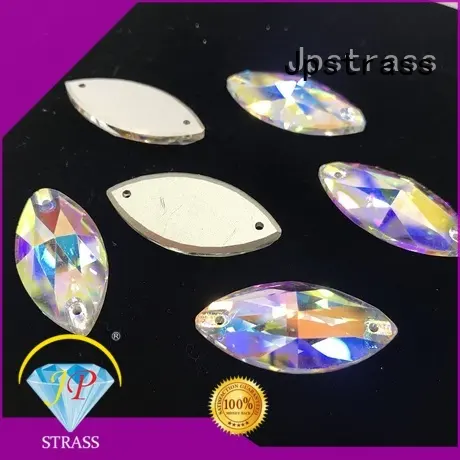 Jpstrass custom sew on flat back acrylic rhinestones factory price for dress 1