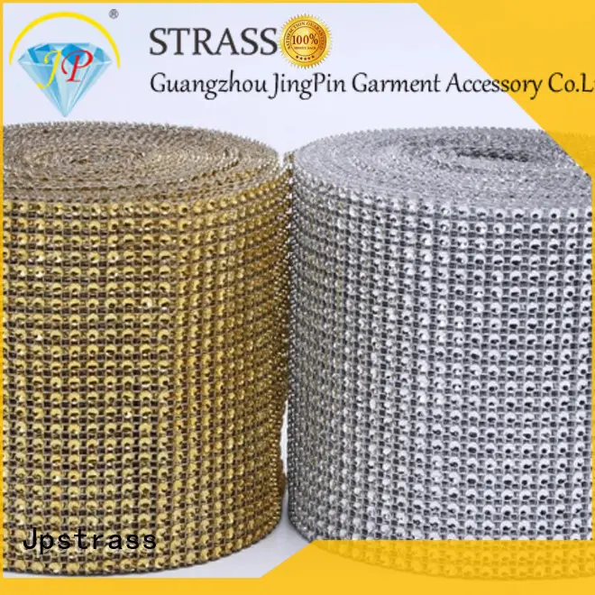 Jpstrass decoration diamond rhinestone ribbon wrap roll factory for party 1