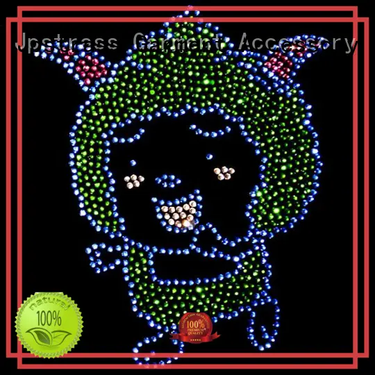 Jpstrass tshirts rhinestone logo transfers factory price for ballroom 1