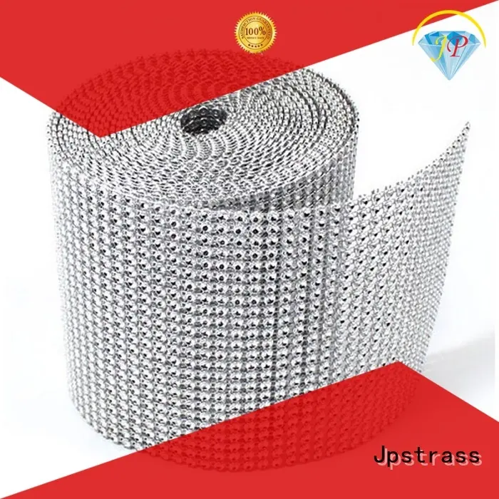 Jpstrass rows silver rhinestone mesh series for sale 1