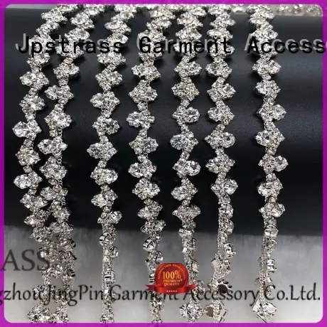 Jpstrass empty rhinestone mesh trim business for dress 1