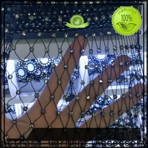 bulk buy hot fix rhinestone mesh decoration supplier for clothes 1