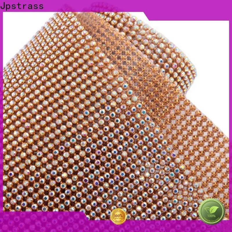 Jpstrass made gold rhinestone ribbon manufacturer for sale 1