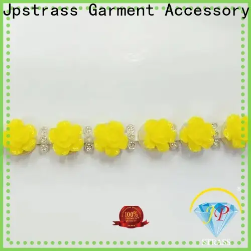 Jpstrass shiny rhinestone ribbon manufacturer for dress 1