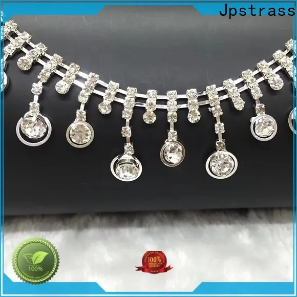 Jpstrass clear gold rhinestone mesh manufacturer for party 1
