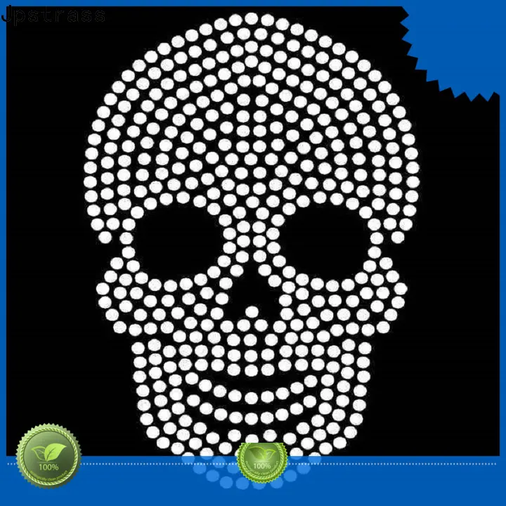 Jpstrass fix wholesale iron on rhinestone transfers clothing decoration for clothes 1