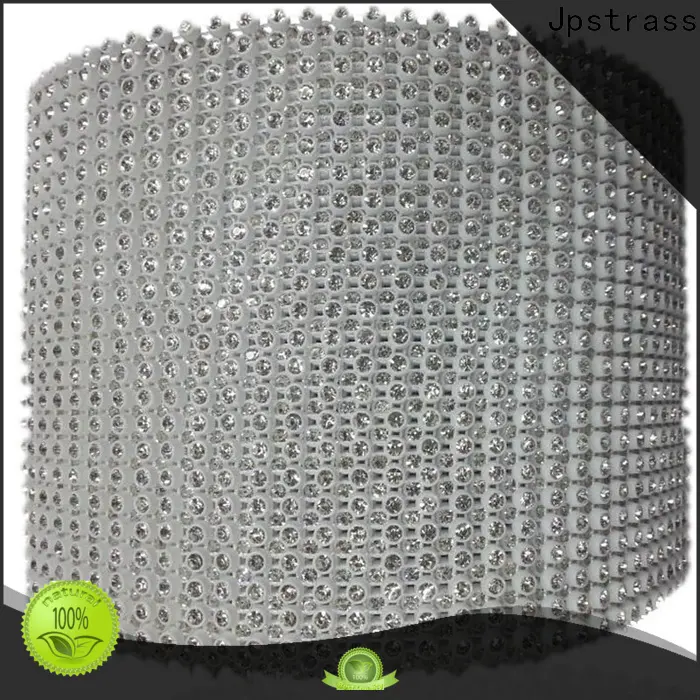 fancy rhinestone mesh sheet white factory for clothes 1
