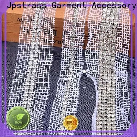 Jpstrass most silver rhinestone mesh factory price for party 1