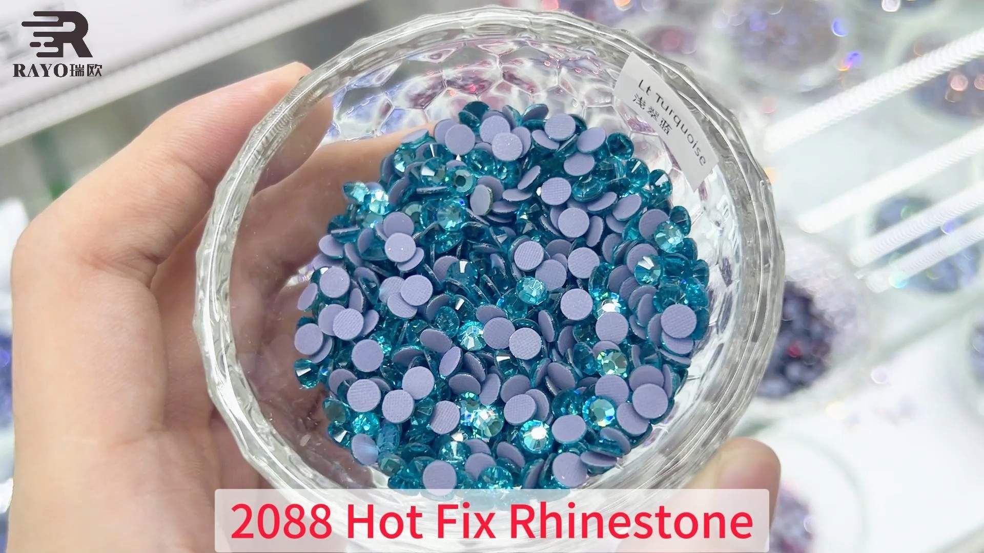 2088 newly shiny crystal clear stones hot fix 1