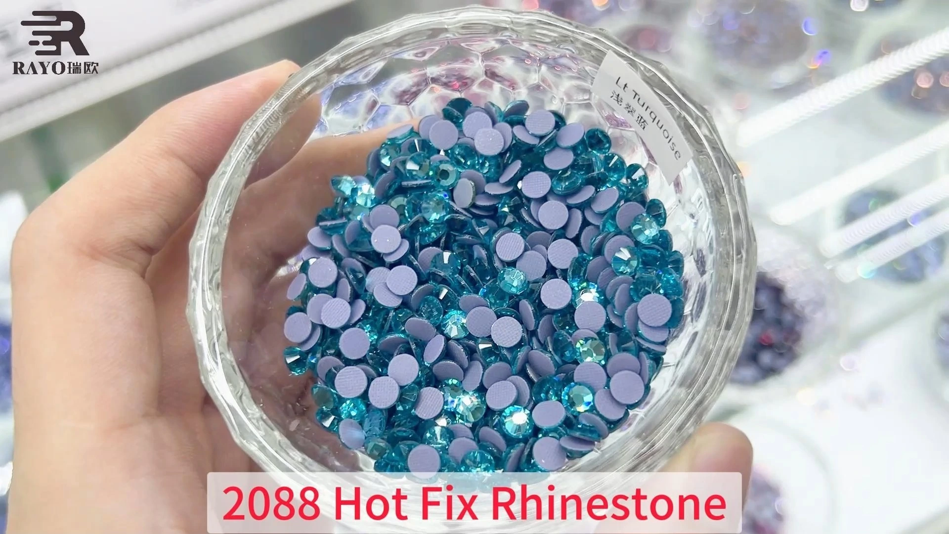 2088 newly shiny crystal clear stones hot fix 1