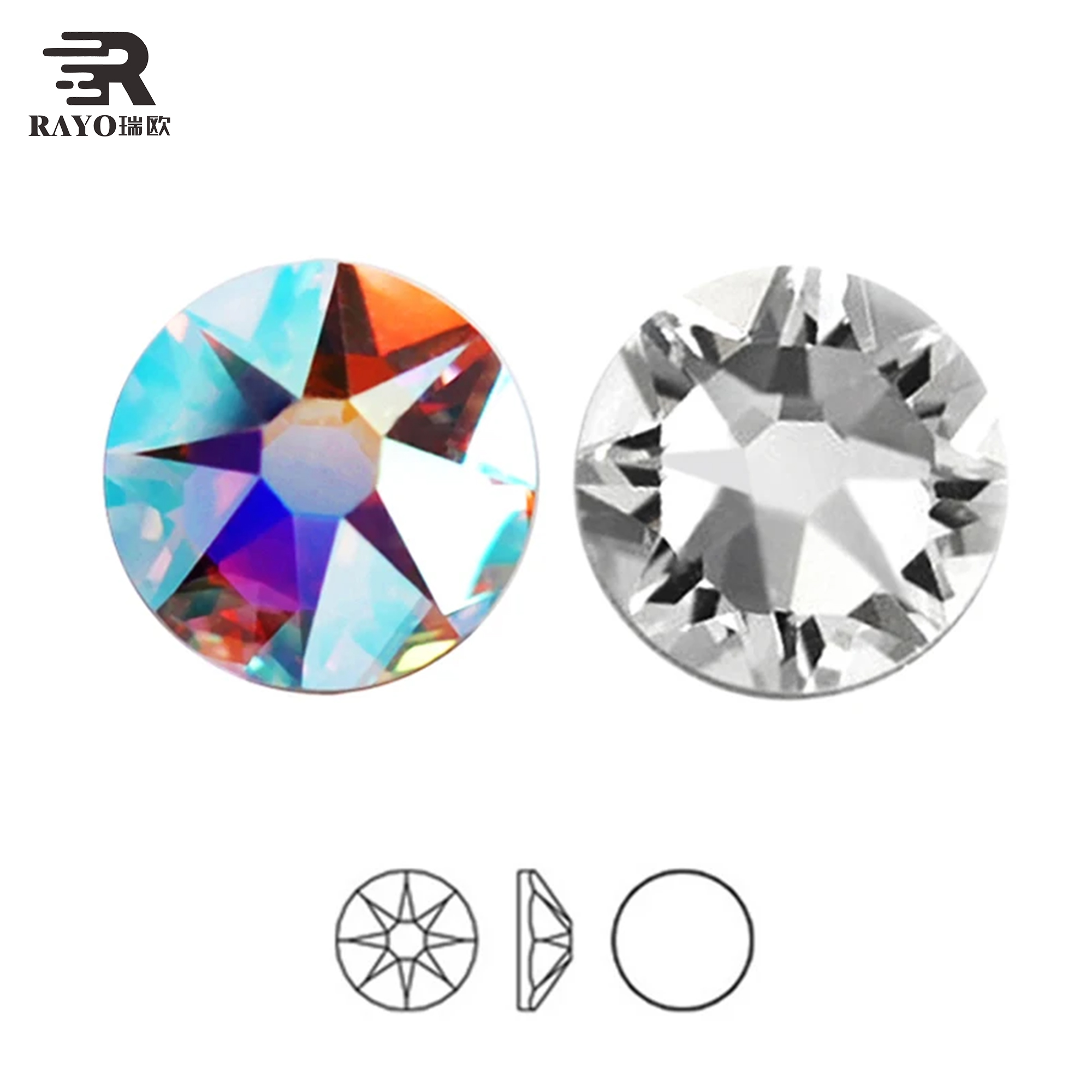 Factory directly sale high quality hot fix beads for bridal dresses decoration 6