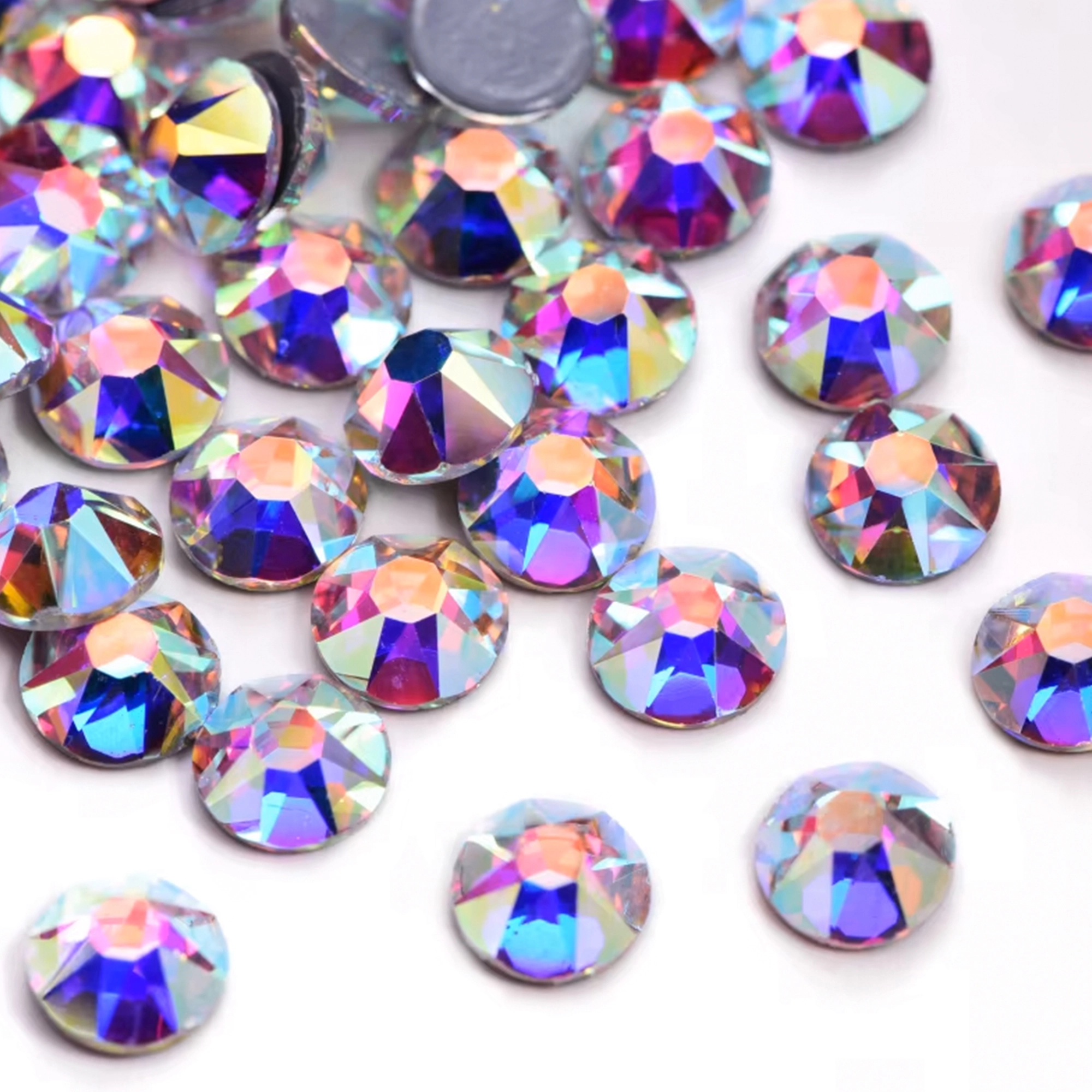 Factory directly sale high quality shiny hot fix rhinestones new cutting 16 facets wholesale supplier 1