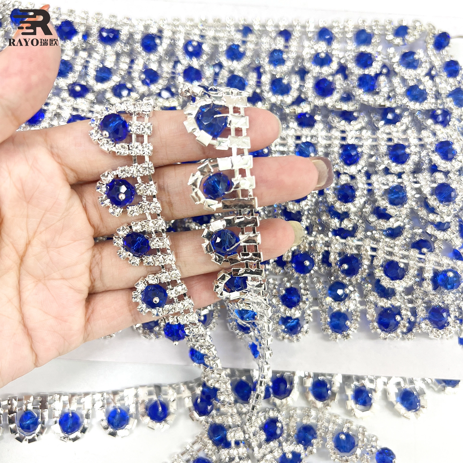 JPSTRASS ,fancy metal cup chain trimming ideal for costume design wholesale supplier 1