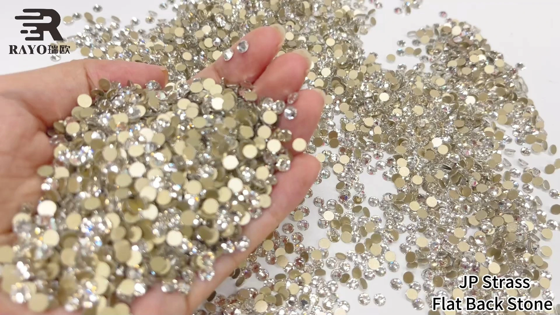 gold foiled non hot fix loose flat back ss16 crystal 16 cutting facets super shiny for nails decoration 1