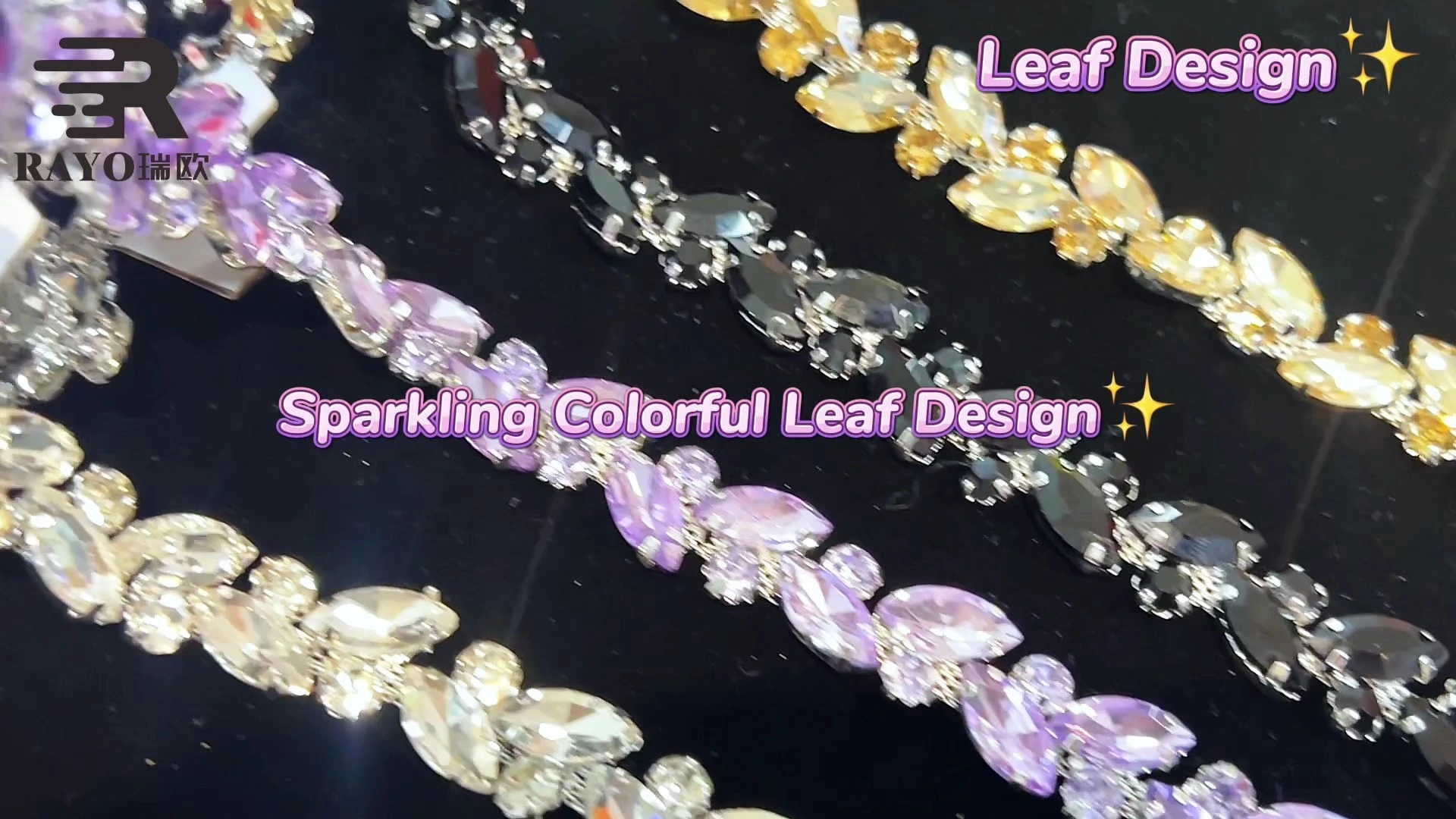 Clear Crystal Starss Close Rhinestone Tassels Fringe Trims and Sew-on for Wedding Dress Garments 1